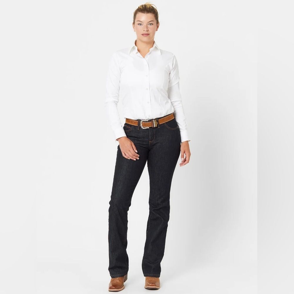 Wrangler Women's Dark Dynasty Q-Baby Ultimate Riding Bootcut Jeans | Size:  29/7